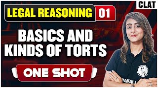 Legal Reasoning 01  Basics amp Kinds of Torts One Shot  CLAT Preparation [upl. by Conley]