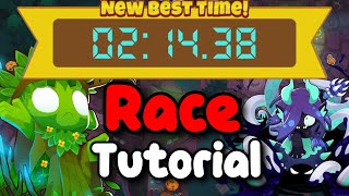 BTD6 Race Tutorial  guide  Ancient Strategies [upl. by Light]