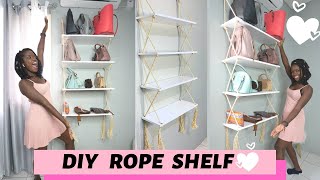 DIY ROPE SHELF [upl. by Elladine494]