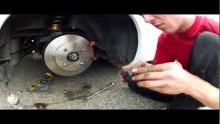 Nissan 240sx s13 Rear Brake Change [upl. by Notyrb921]