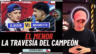 EL CAMINO DEL CAMPEÓN REACCIÓN EL MENOR vs RODAMIENTO  8VOS RedBull Batalla Chile 2024 freestyle [upl. by Atsirc784]