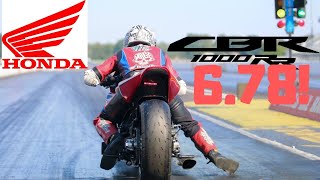 WORLD’S FASTEST STREET TIRE TURBO CBR 1000RR SHINES IN PRO STREET MOTORCYCLE DRAG RACING MAN CUP [upl. by Analiese]