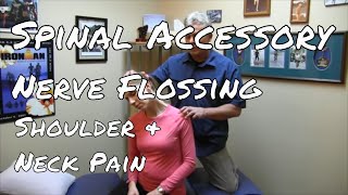 Flossing the Spinal Accessory Nerve  Shoulder amp Neck Pain [upl. by Wescott29]