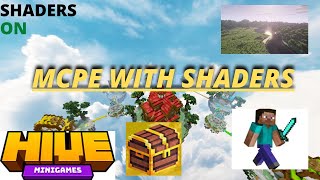 Mcpe treasure wars but with shaders [upl. by Resneps]