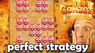 PERFECT Gonzos Treasure Map Strategy To Hit Bonus Games [upl. by Aiceled247]