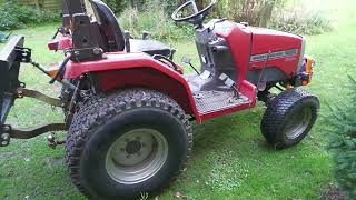 WORKING ON THE MASSEY FERGUSON 1220  Oil Change and Cutting Open the Filter [upl. by Sall]