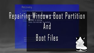 Repairing Windows Boot Partition and Boot Files  Resolved bootrec fixboot access denied [upl. by Nata]