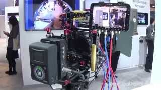 CES 2015  Panasonic Lumix GH4 rigged out cine style [upl. by Niggem187]