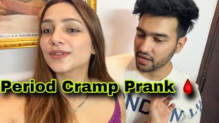 Period Cramp Prank On Husband  Tusharshrutivlogs [upl. by Lrig409]