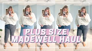 Madewell Plus Size Jeans Try On Haul honest review [upl. by Ayouqat348]