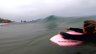 Perfect Sand Bar formed by a River Break Bodyboarding W JamieOBrienJOB [upl. by Inwat602]