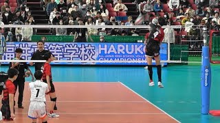 福井工大福井 スパイク公式練習 春の高校バレー2024 準決勝 Japan volleyball [upl. by Hayouqes]