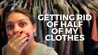 Clean Out My Closet with Me I Got Rid of Half of My Closet [upl. by Hu178]