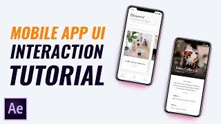 Mobile App UI Interaction DesignAnimation Tutorial in After Effects CC 2018 [upl. by Dania]