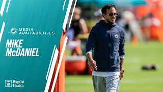 Coach Mike McDaniel meets with the media  Miami Dolphins [upl. by Eikcuhc]