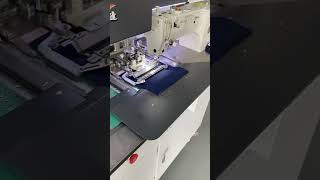 LingFeng Fully automatic pocket welting machine manufacturing factory sewing machinesewing [upl. by Adlig769]