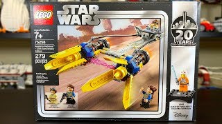 LEGO Star Wars 2019 Anakins Podracer  20th Anniversary Edition Review Set 75258 [upl. by Leviralc]