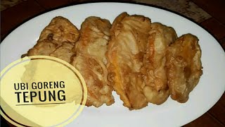 Resep Ubi Goreng Tepung  Camilan Simple 1 Menit [upl. by Cila]