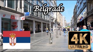 【4K Walk in Serbia】Belgrade City Walk Walking through Eastern Europes leading tourist cities [upl. by Alaunnoif]