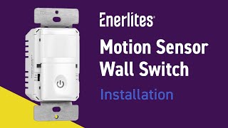 Enerlites Motion Sensor Wall Switch  Installation [upl. by Ortensia]