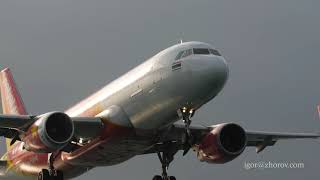 Thai VietJet Air landing at Phuket airport [upl. by Kasper]