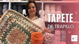 Tapete de trapillo 💗  Estambres Erika🧶 [upl. by Ulberto69]