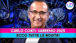 Carlo Conti Sanremo 2025 Ecco Tutte Le Novità [upl. by Mcgee]