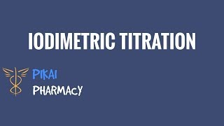 IODIMETRIC TITRATION  REDOX TITRATION [upl. by Nevad]