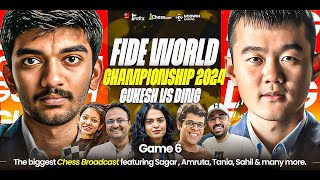 Ding Liren vs Gukesh  Game 6  FIDE World Championship 2024  Ft Sagar Tania Balraj Sahil [upl. by Nilat322]