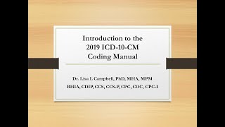 Introduction to the 2019 ICD 10 CM Coding Manual [upl. by Krid]