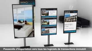 AFFICHAGE DYNAMIQUE ECRAN EN VITRINE OU EN AGENCE [upl. by Mehcanem]