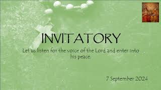 Liturgy of Hours Invitatory and Lauds 07 Sep 2024 [upl. by Saul]