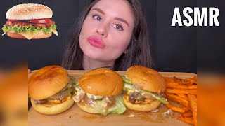 ASMR BURGER FRIES amp BROWNIE MUKBANG No Talking ASMR EATING SOUNDS  Zulfia ASMR 먹방 shorts [upl. by Niattirb147]