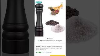 Wooden salt and grinder mixer burr spice storageflipkart unboxing flipkart grinder peppermill [upl. by Sonja]