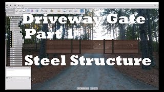 DIY Steel amp Wood Cantilevered Driveway Gate  Part 1 [upl. by Steffane862]