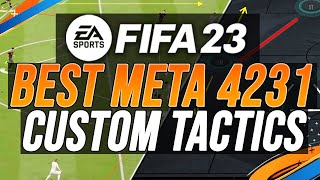 Why 4231 is the Most META formation to give you wins TACTICS amp INSTRUCTIONS  FIFA 23 [upl. by Ellehcear6]