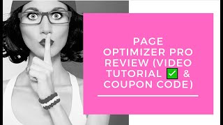 Page Optimizer Pro Review Video Tutorial ✅ and Coupon Code [upl. by Einnep702]