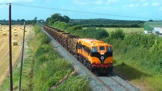 Irish Rail 071 Class  Freight  PWD trains 2016 Part Two [upl. by Holtz376]