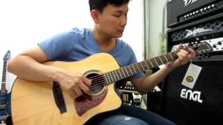 อโอ๋ รีวิวกีตาร์โปร่ง Dotch MD 200C Acoustic Guitar [upl. by Bonita]