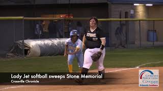 Cumberland County softball sweeps Stone Memorial [upl. by Noyrb]