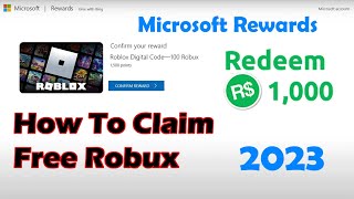 How to claim Robux from Microsoft rewards Roblox [upl. by Fraya]