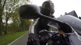 Yamaha YZFR6 rn09 Beschleunigung acceleration Fahrt crusing ride Tacho speedo GoPro Hero 4 Silver [upl. by Sirrap]