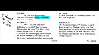 Guided Annotation Othello A1S2 part 2 of 2 [upl. by Kannav]