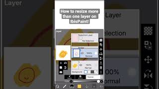 How to resize or edit more than one layer on IbisPaint [upl. by Necaj]