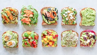 How to Make Avocado Toast 10 WAYS [upl. by Valene]