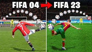 Scoring a CRAZY Goal with Ronaldo in Every FIFA [upl. by Koser945]