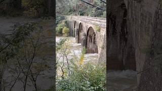 Crue du Chassezac part 7 depuis le pont de Gravières Pays des Vans en Cévennes [upl. by Einegue59]