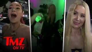 Danielle Bregoli vs Iggy Azalea Water Throwing Showdown  TMZ TV [upl. by Sielen]