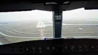 From flight deck Air France Airbus 330 landing at Detroit [upl. by Hephzipah]