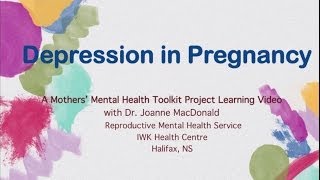 Depression in Pregnancy  Mother Mental Health Toolkit [upl. by Ande]